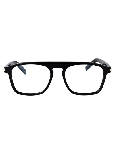 Saint Laurent Eyewear Optical In Black-black-transparent