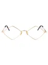 Saint Laurent Eyewear Optical In Gold-gold-transparent