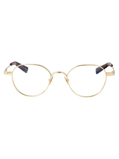 Saint Laurent Eyewear Optical In Gold-gold-transparent