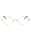Saint Laurent Eyewear In Gold-gold-transparent