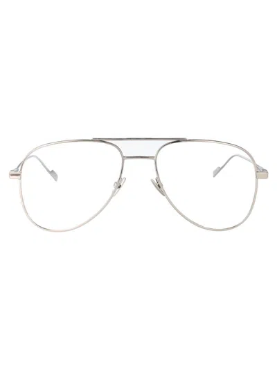 Saint Laurent Eyewear Optical In Silver-silver-transparent