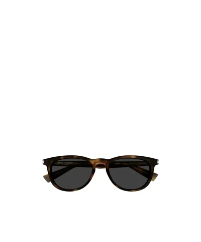 Saint Laurent Eyewear Oval-frame Sunglasses In 003