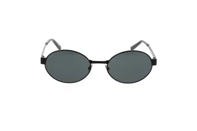 Saint Laurent Eyewear Oval Frame Sunglasses In Black