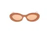 Saint Laurent Full Frame Sunglasses In Brown