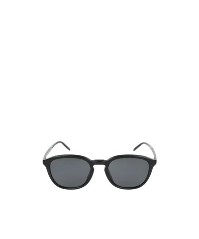 Saint Laurent Eyewear Oval-frame Sunglasses In Gray