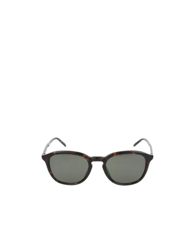 Saint Laurent Eyewear Oval-frame Sunglasses In Gray