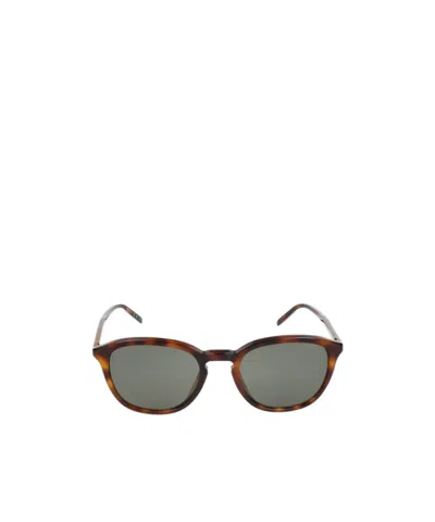 Saint Laurent Eyewear Oval-frame Sunglasses In Gray