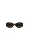 Saint Laurent Eyewear Oval Frame Sunglasses In Multi