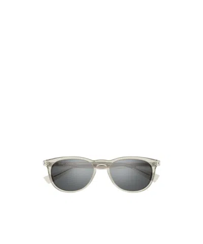 Saint Laurent Eyewear Oval-frame Sunglasses In White