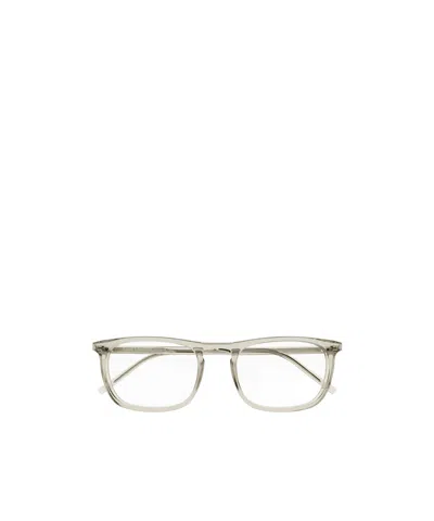 Saint Laurent Eyewear Panthos-frame Glasses In White