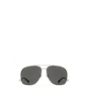 Saint Laurent Eyewear Pilot Frame Sunglasses In Gray
