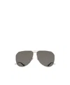 Saint Laurent Eyewear Pilot Frame Sunglasses In Gray