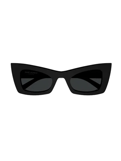 Saint Laurent Eyewear Rectangle In Black