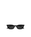 Saint Laurent Eyewear Rectangle Frame Sunglasses In Blue