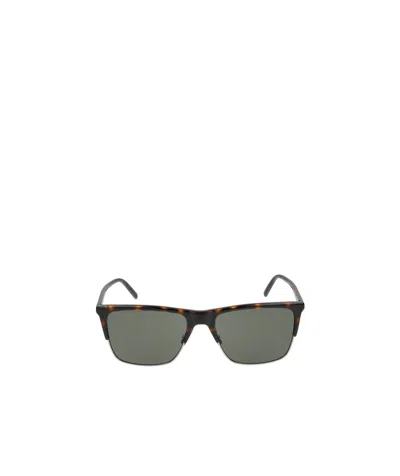 Saint Laurent Eyewear Rectangle-frame Sunglasses In Gray