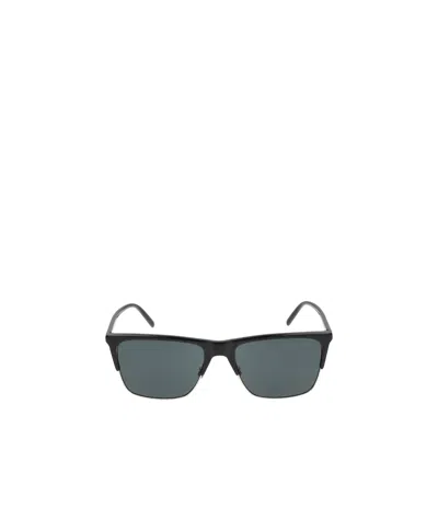 Saint Laurent Eyewear Rectangle-frame Sunglasses In Green