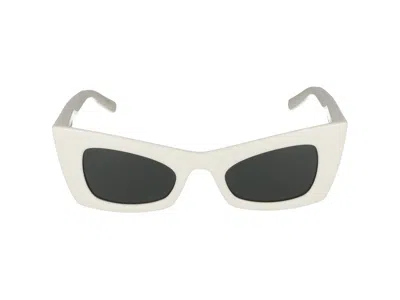 Saint Laurent Sunglasses In Ivory Ivory Grey