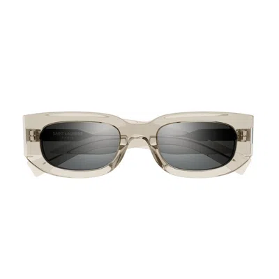 SAINT LAURENT SAINT LAURENT EYEWEAR RECTANGLE FRAME SUNGLASSES 