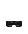 Saint Laurent Eyewear Rectangular Frame Sunglasses In Black