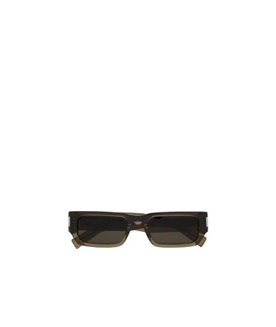 Saint Laurent Eyewear Rectangular Frame Sunglasses In Black