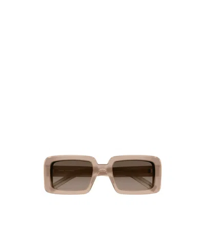 Saint Laurent Eyewear Rectangular Frame Sunglasses In Brown