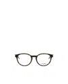 Saint Laurent Eyewear Round Frame Glasses In Black