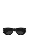 Saint Laurent Eyewear Round Frame Sunglasses In Black