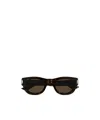 Saint Laurent Eyewear Round Frame Sunglasses In Black