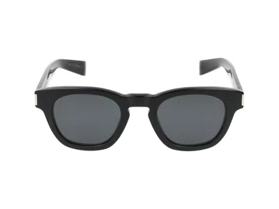 Saint Laurent Eyewear Round Frame Sunglasses In Black