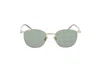 Saint Laurent Round-frame Metal Sunglasses In Grey