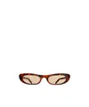 Saint Laurent Eyewear Shade Cat-eye Frame Sunglasses In Brown