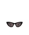Saint Laurent Sl213 New Wave Lily Acetate Cat-eye Sunglasses In Black