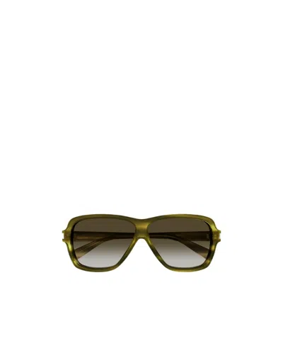 Saint Laurent Eyewear Sl 609 Aviator Sunglasses In Green