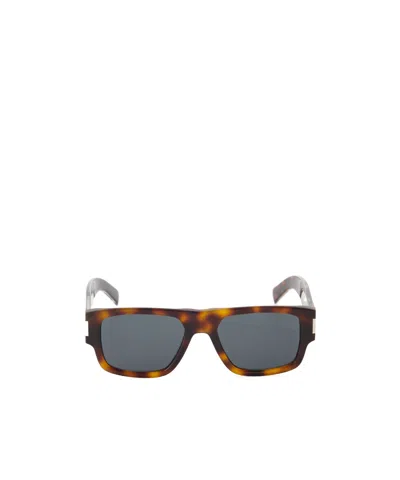 Saint Laurent Eyewear Sl 659 Rectangular Frame Sunglasses In Gray