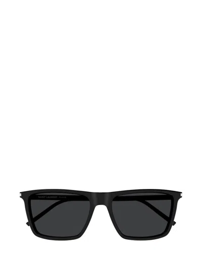 Saint Laurent Eyewear Sl 668 Square Frame Sunglasses In Black