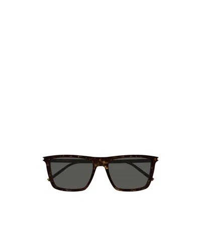 Saint Laurent Eyewear Sl 668 Square Frame Sunglasses In Black