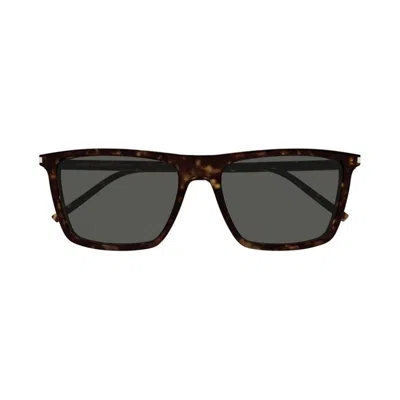Saint Laurent Eyewear Sl 668 Square Frame Sunglasses In Brown