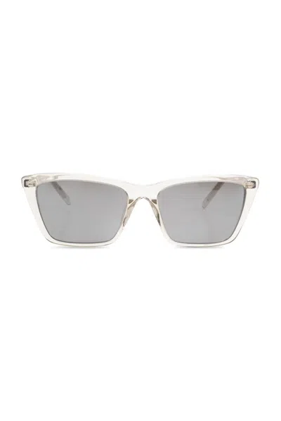 Saint Laurent Eyewear Sl 737 Cat In Grey