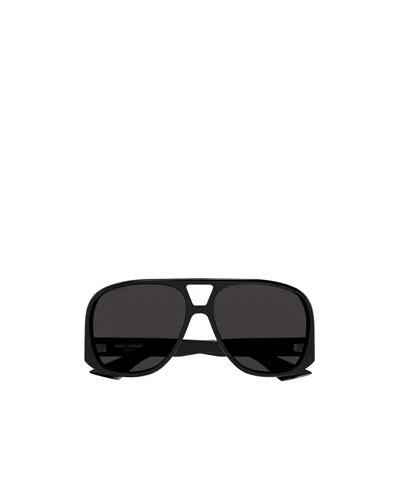 Saint Laurent Eyewear Solace Aviator Sunglasses In Black
