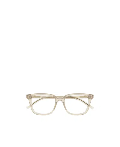 Saint Laurent Eyewear Square Frame Glasses In Brown