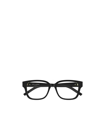 Saint Laurent Eyewear Square-frame Glasses In Black