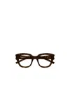 Saint Laurent Eyewear Square-frame Glasses In Brown