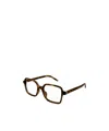 Saint Laurent Eyewear Square-frame Glasses In Brown