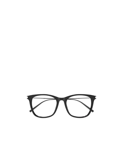 Saint Laurent Eyewear Square Frame Glasses In Green