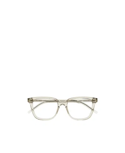 Saint Laurent Eyewear Square Frame Glasses In Nude