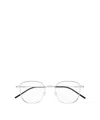 Saint Laurent Eyewear Square Frame Glasses In Metallic
