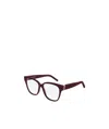 Saint Laurent Eyewear Square Frame Glasses In White
