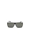 Saint Laurent Eyewear Square-frame Sunglasses In Gray