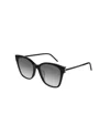 Saint Laurent Eyewear Square Frame Sunglasses In Gray
