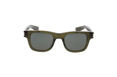 Saint Laurent Eyewear Square Frame Sunglasses In Gray
